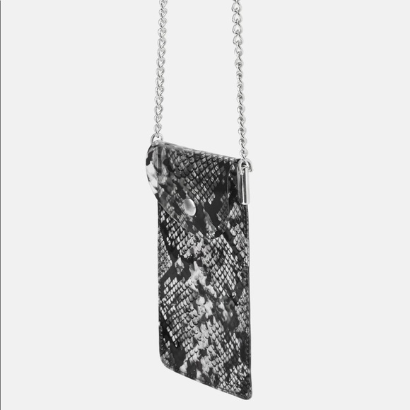 ZARA Vinyl Animal Print Crossbody Cell Phone Bag - Picture 5 of 8